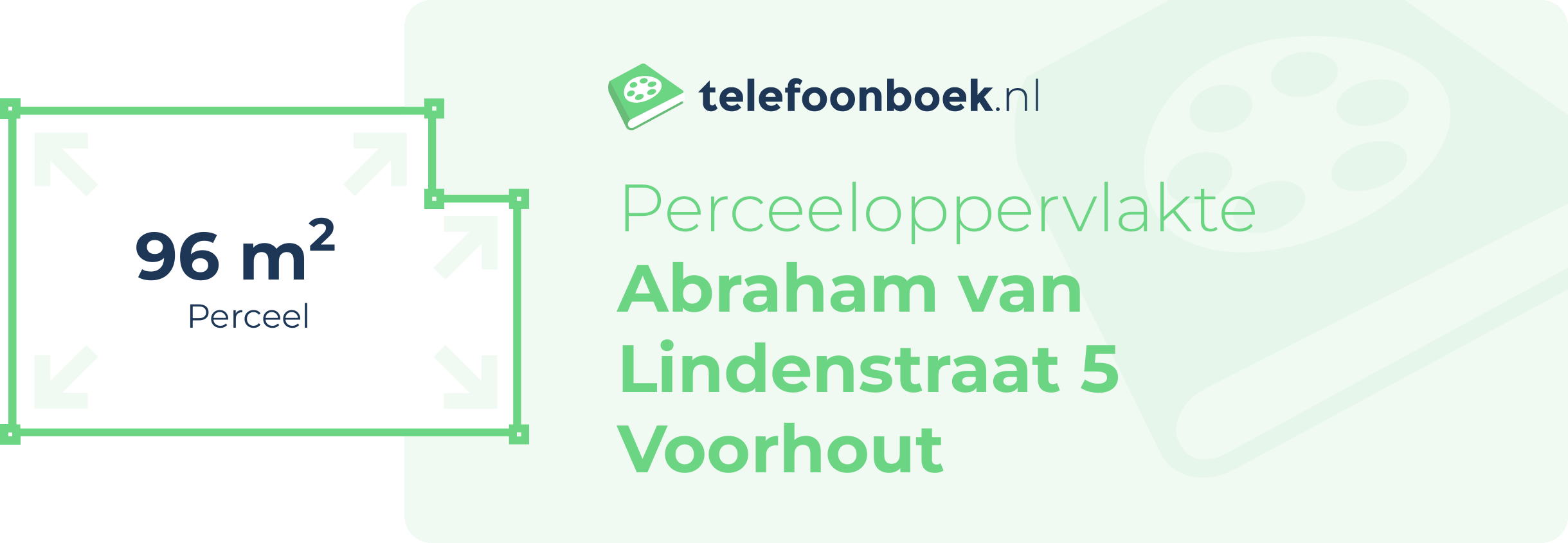 Perceeloppervlakte Abraham Van Lindenstraat 5 Voorhout