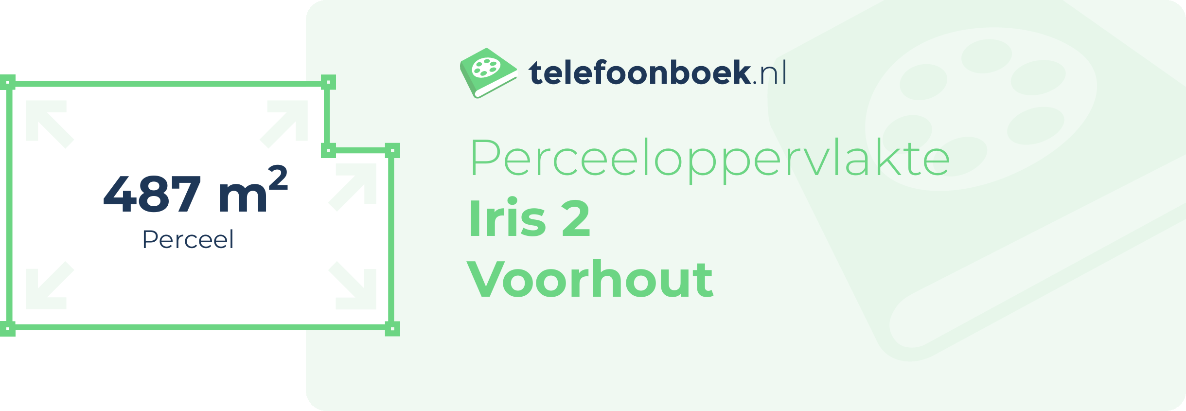 Perceeloppervlakte Iris 2 Voorhout