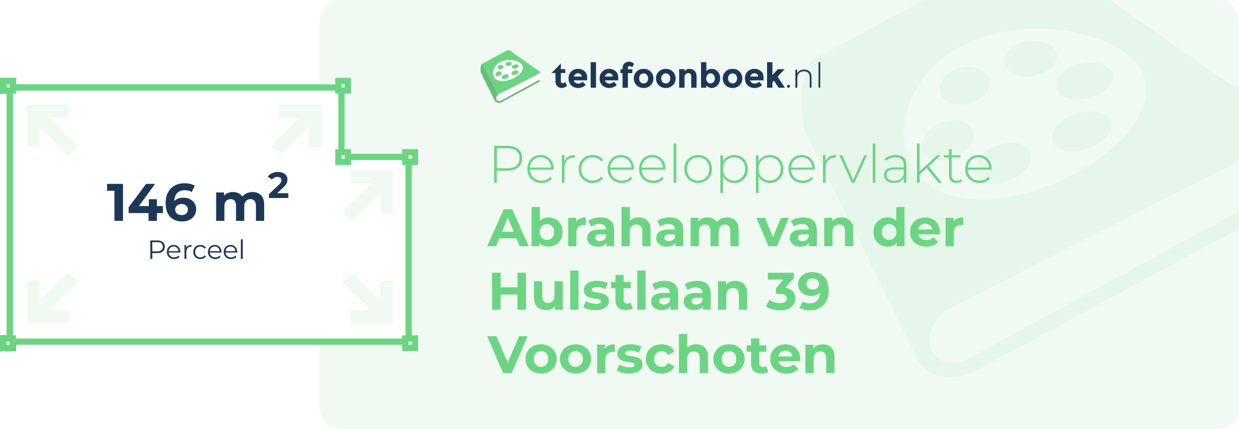 Perceeloppervlakte Abraham Van Der Hulstlaan 39 Voorschoten