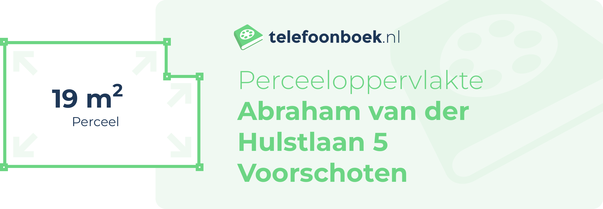 Perceeloppervlakte Abraham Van Der Hulstlaan 5 Voorschoten