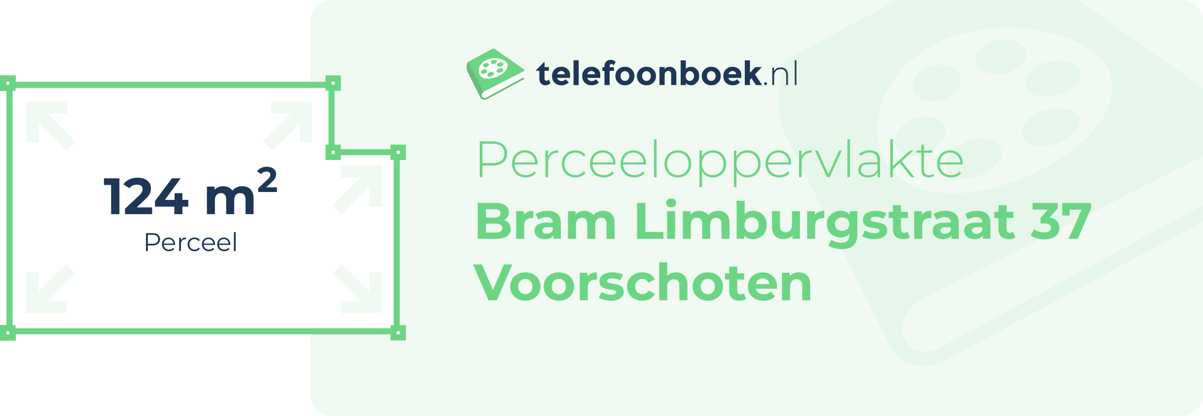 Perceeloppervlakte Bram Limburgstraat 37 Voorschoten