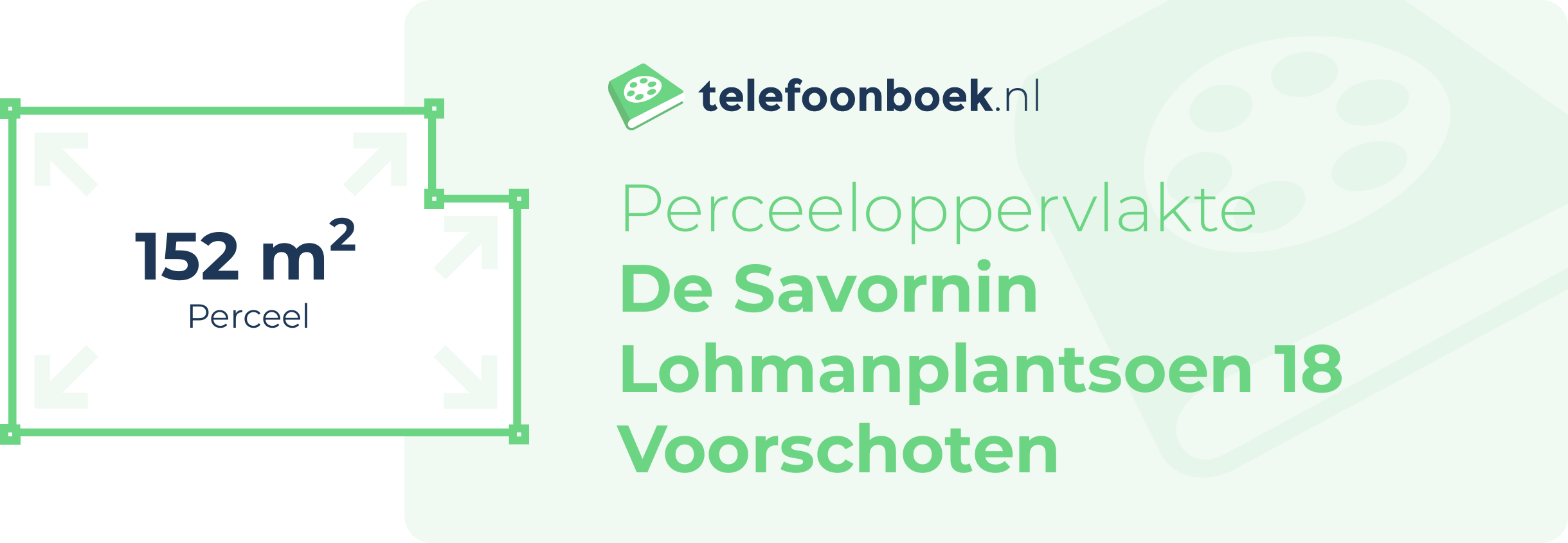 Perceeloppervlakte De Savornin Lohmanplantsoen 18 Voorschoten