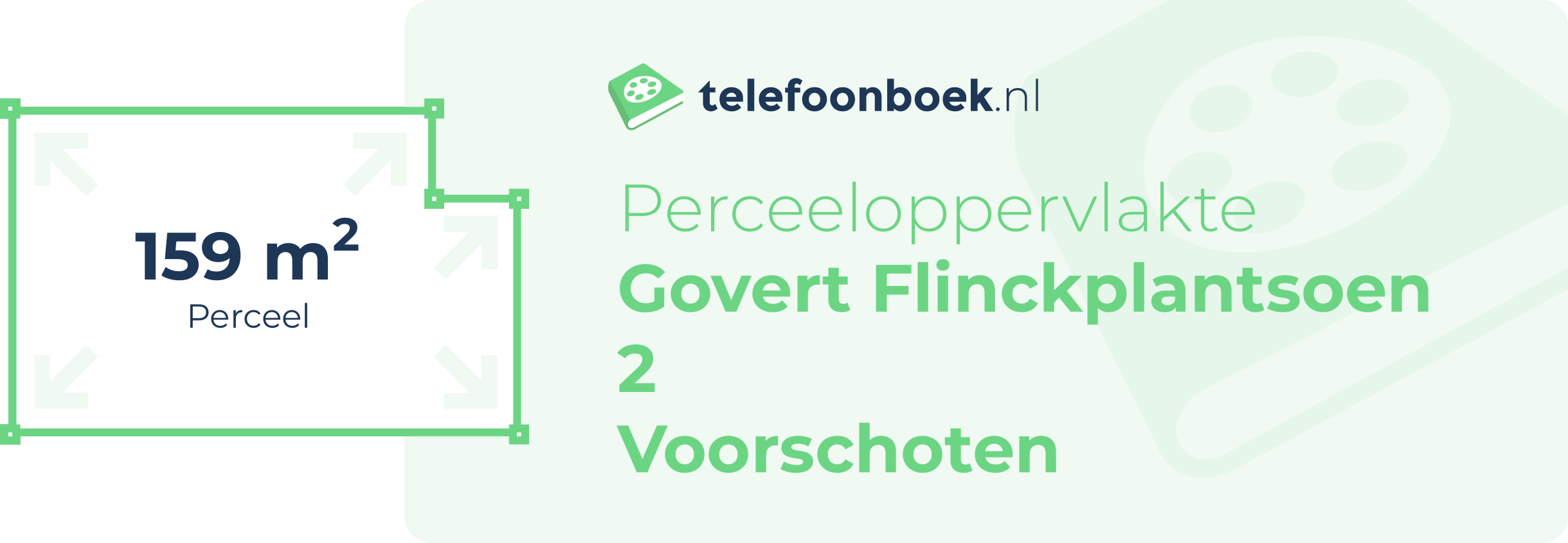 Perceeloppervlakte Govert Flinckplantsoen 2 Voorschoten