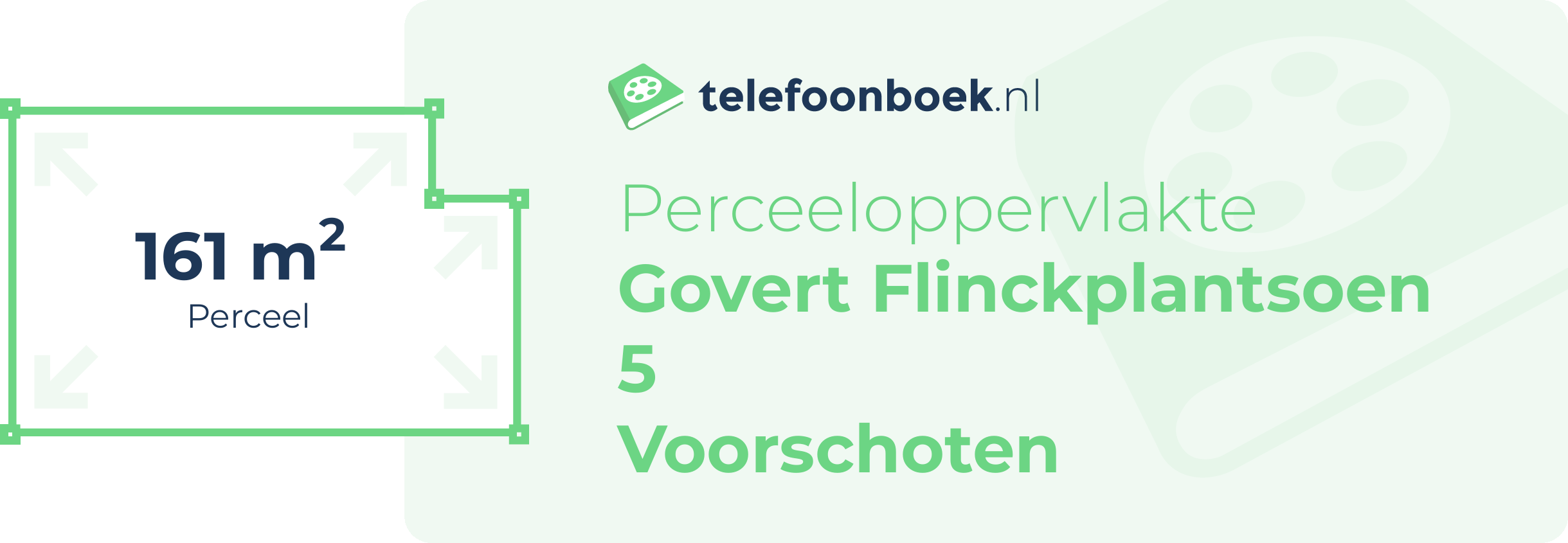 Perceeloppervlakte Govert Flinckplantsoen 5 Voorschoten