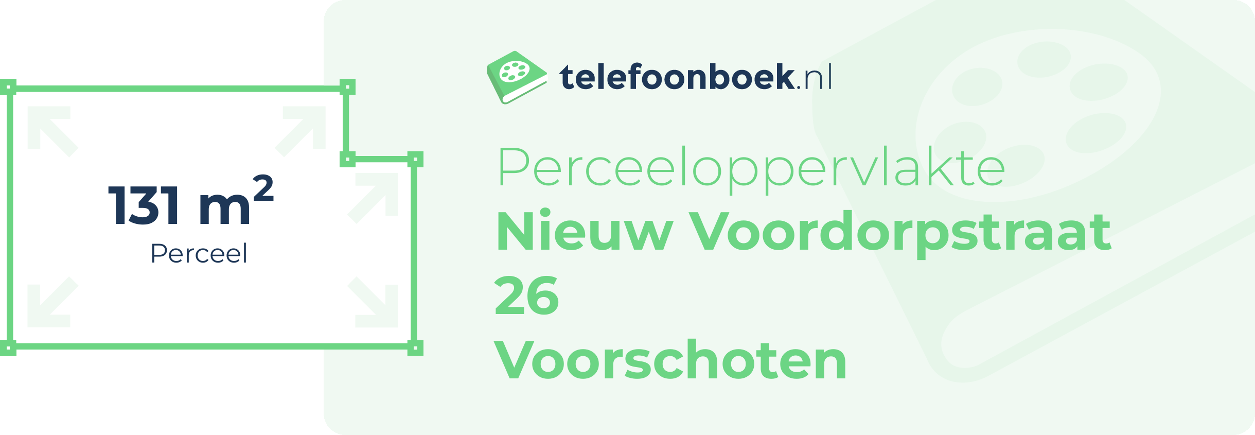 Perceeloppervlakte Nieuw Voordorpstraat 26 Voorschoten