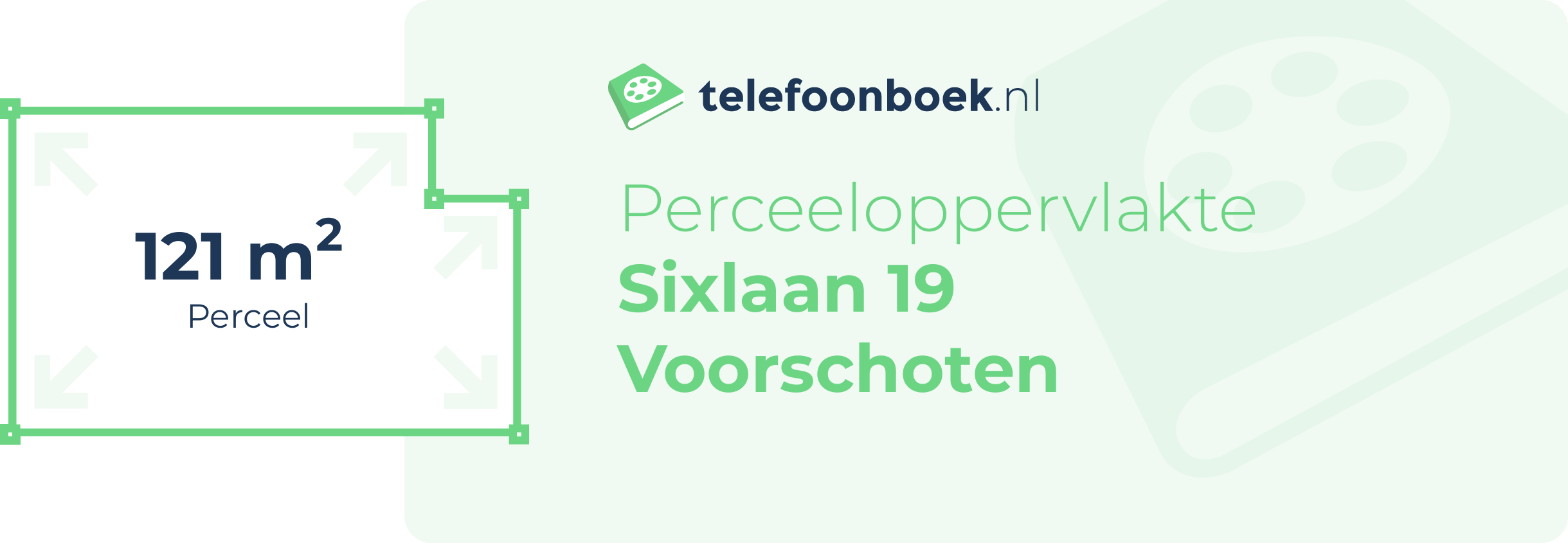 Perceeloppervlakte Sixlaan 19 Voorschoten