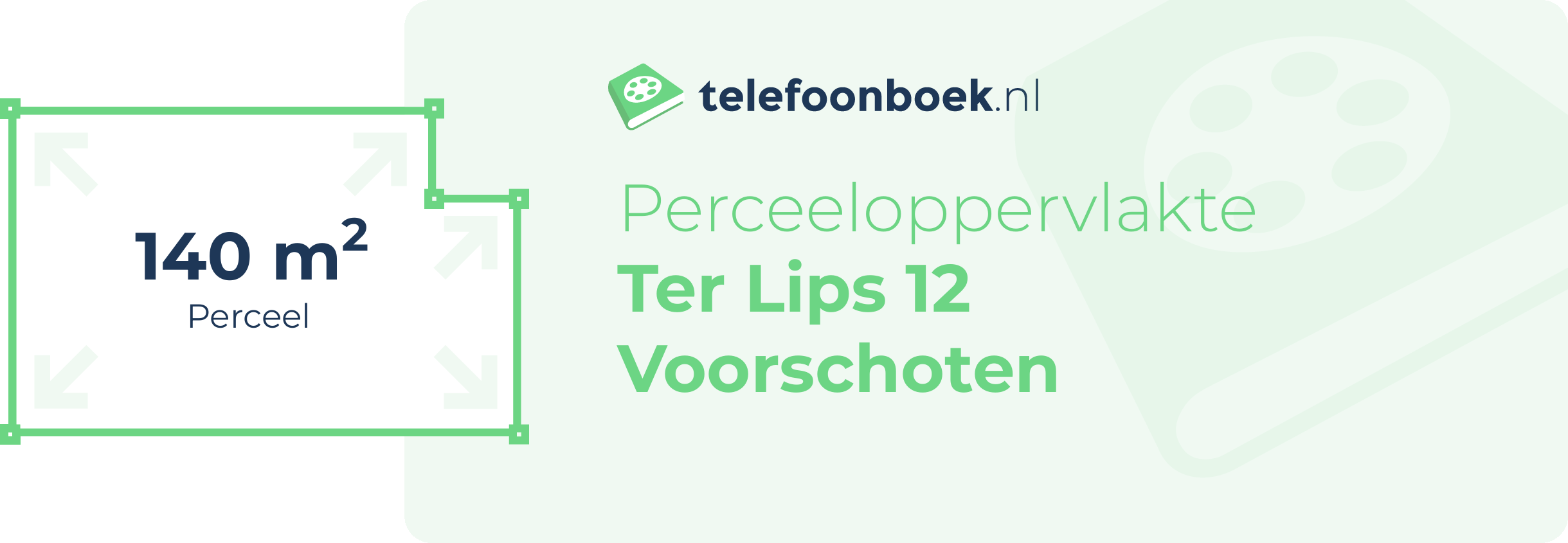 Perceeloppervlakte Ter Lips 12 Voorschoten