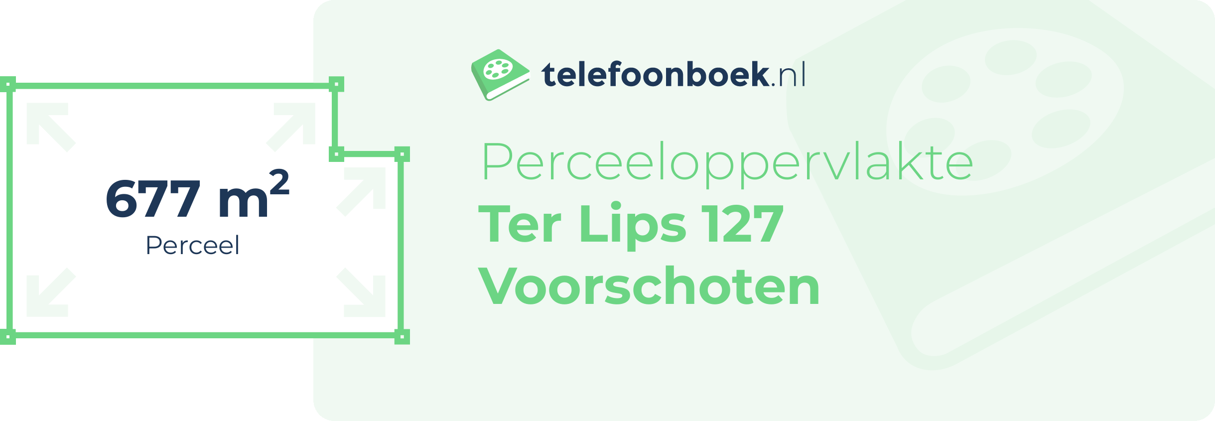 Perceeloppervlakte Ter Lips 127 Voorschoten