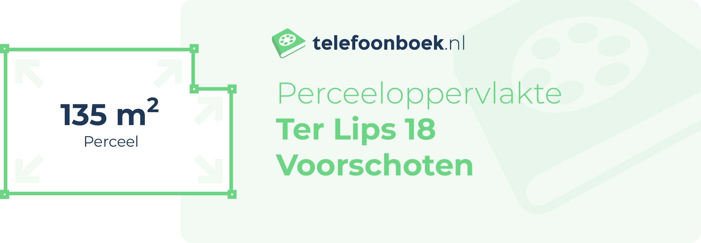 Perceeloppervlakte Ter Lips 18 Voorschoten