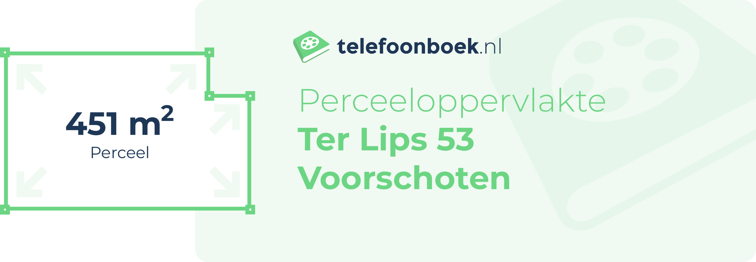 Perceeloppervlakte Ter Lips 53 Voorschoten