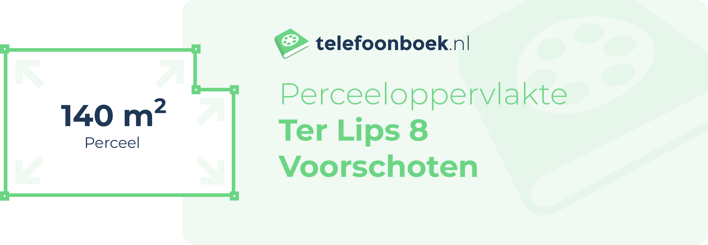 Perceeloppervlakte Ter Lips 8 Voorschoten