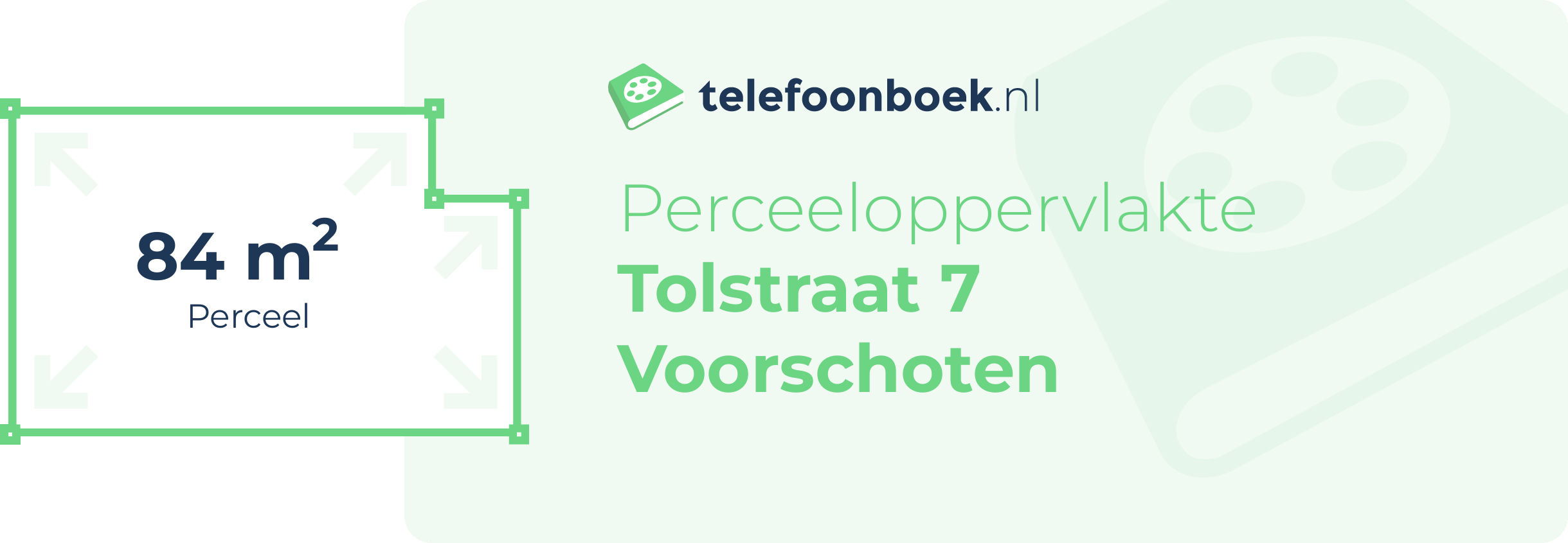 Perceeloppervlakte Tolstraat 7 Voorschoten