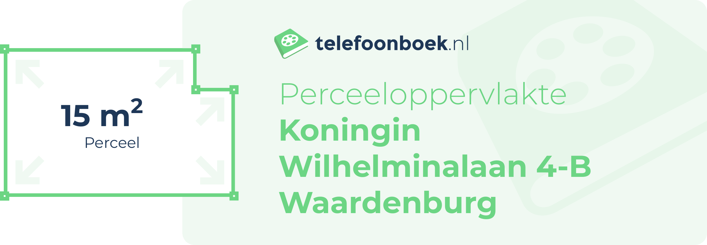 Perceeloppervlakte Koningin Wilhelminalaan 4-B Waardenburg