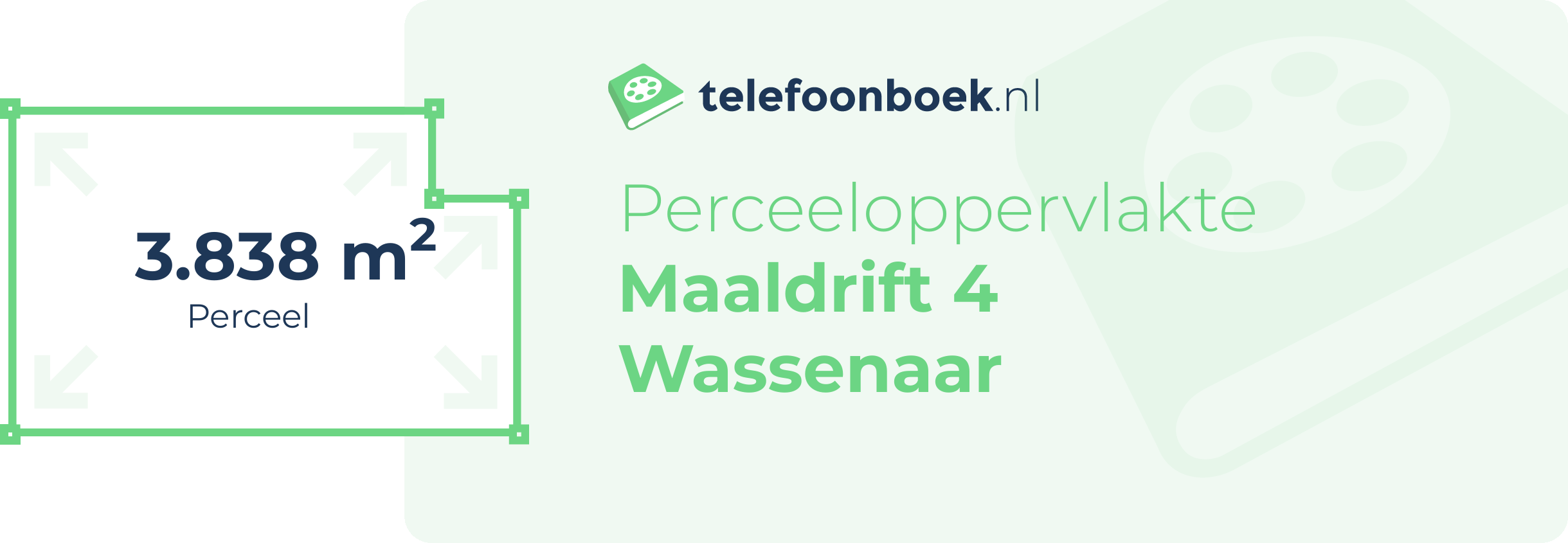 Perceeloppervlakte Maaldrift 4 Wassenaar