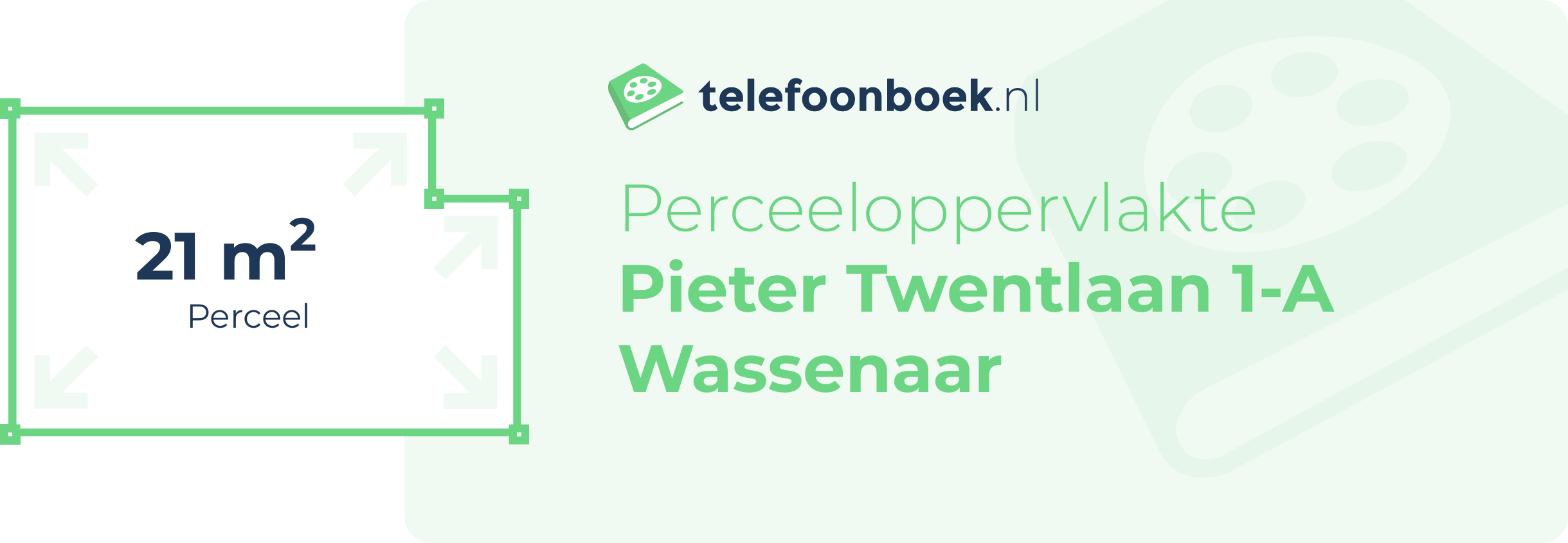 Perceeloppervlakte Pieter Twentlaan 1-A Wassenaar