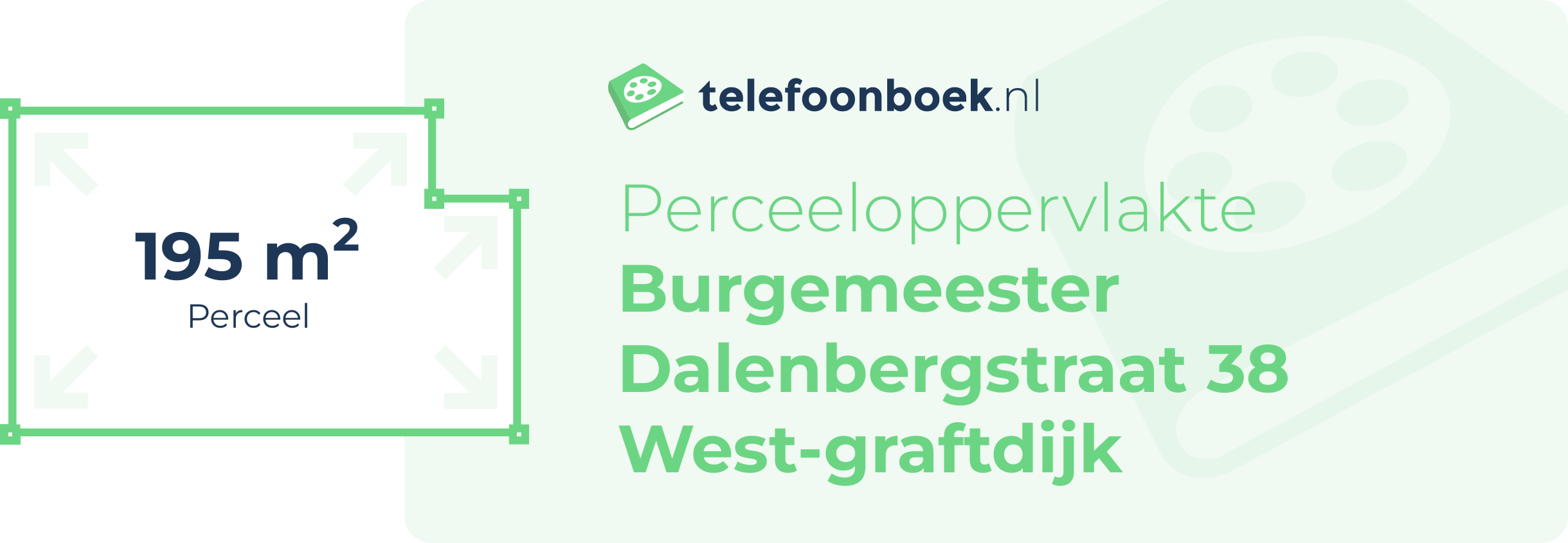 Perceeloppervlakte Burgemeester Dalenbergstraat 38 West-Graftdijk