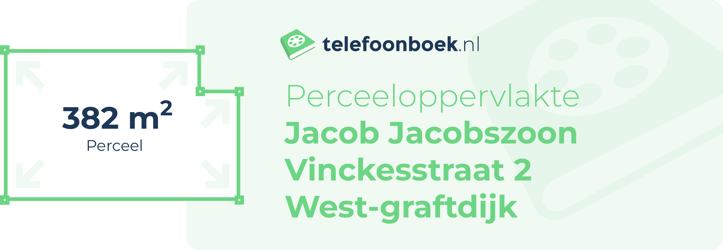 Perceeloppervlakte Jacob Jacobszoon Vinckesstraat 2 West-Graftdijk