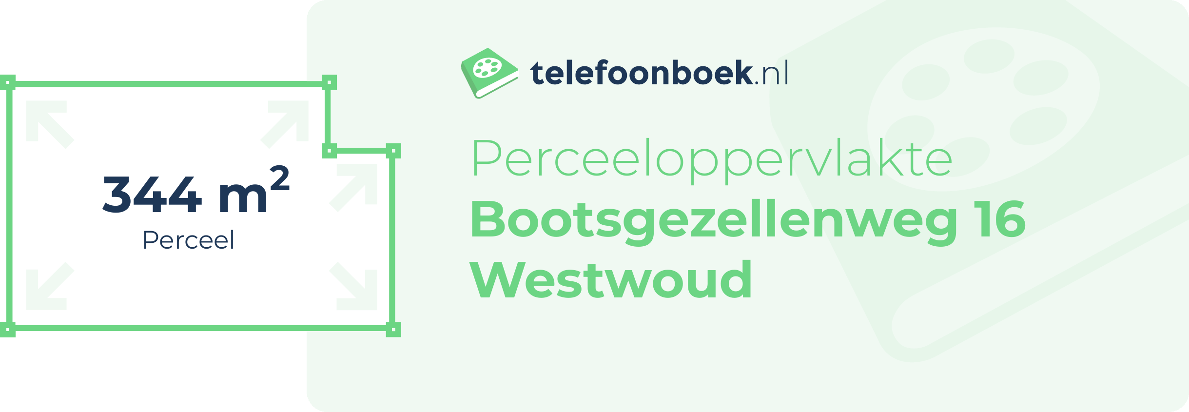 Perceeloppervlakte Bootsgezellenweg 16 Westwoud