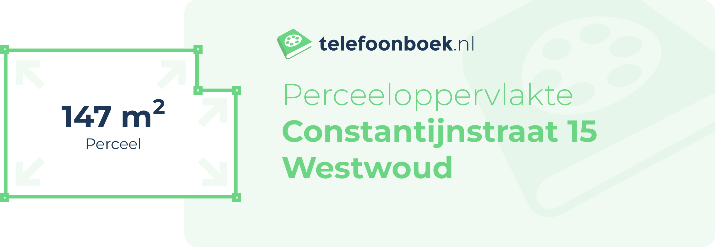 Perceeloppervlakte Constantijnstraat 15 Westwoud