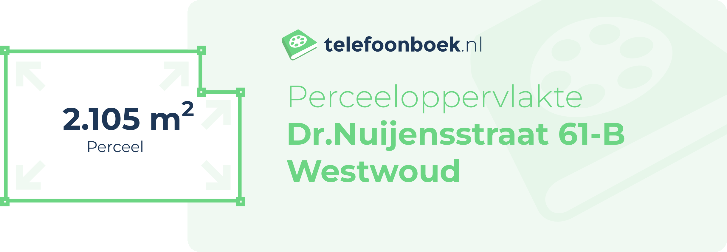 Perceeloppervlakte Dr.Nuijensstraat 61-B Westwoud