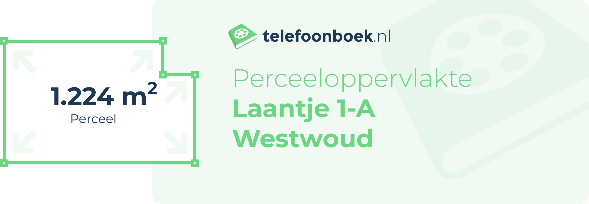 Perceeloppervlakte Laantje 1-A Westwoud