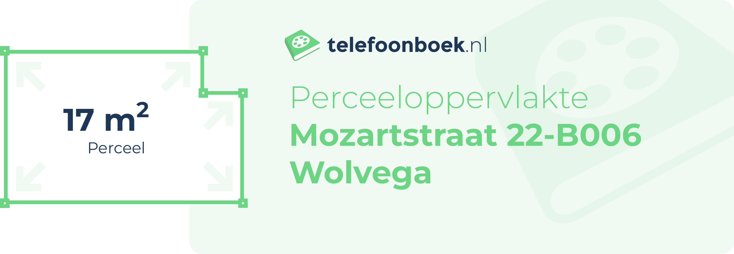 Perceeloppervlakte Mozartstraat 22-B006 Wolvega