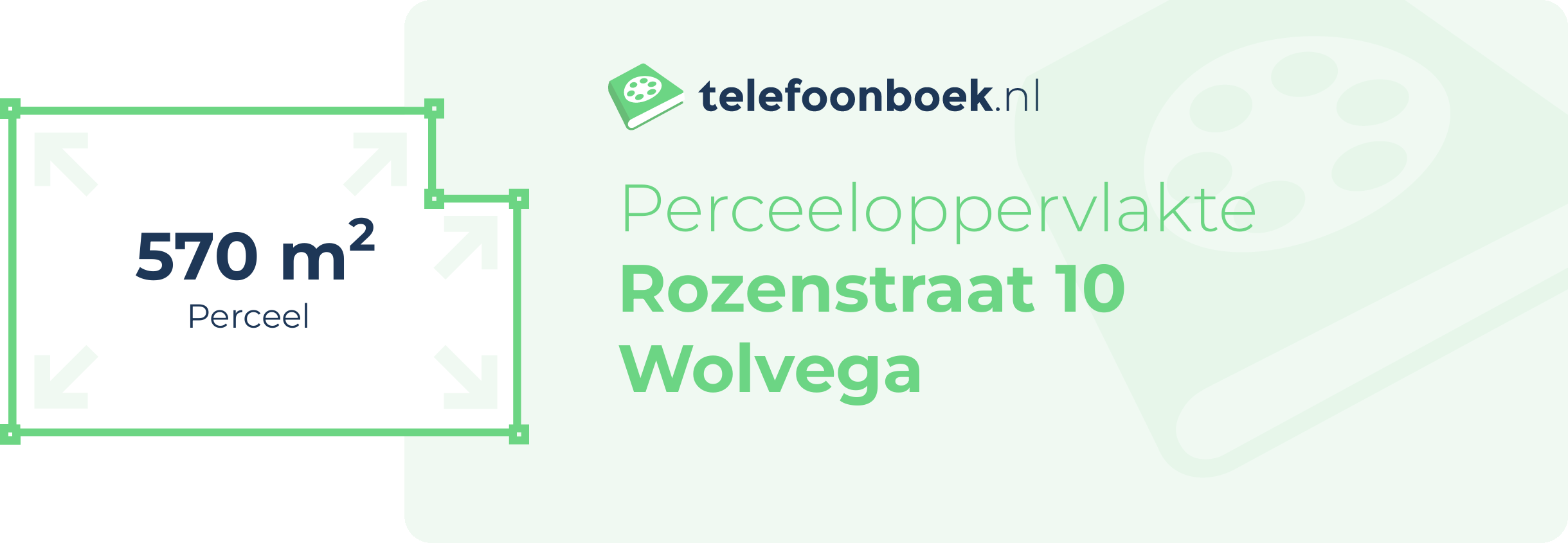 Perceeloppervlakte Rozenstraat 10 Wolvega