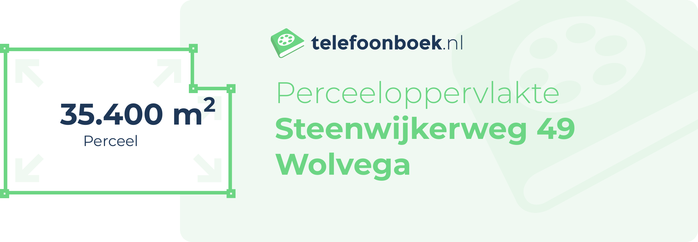 Perceeloppervlakte Steenwijkerweg 49 Wolvega