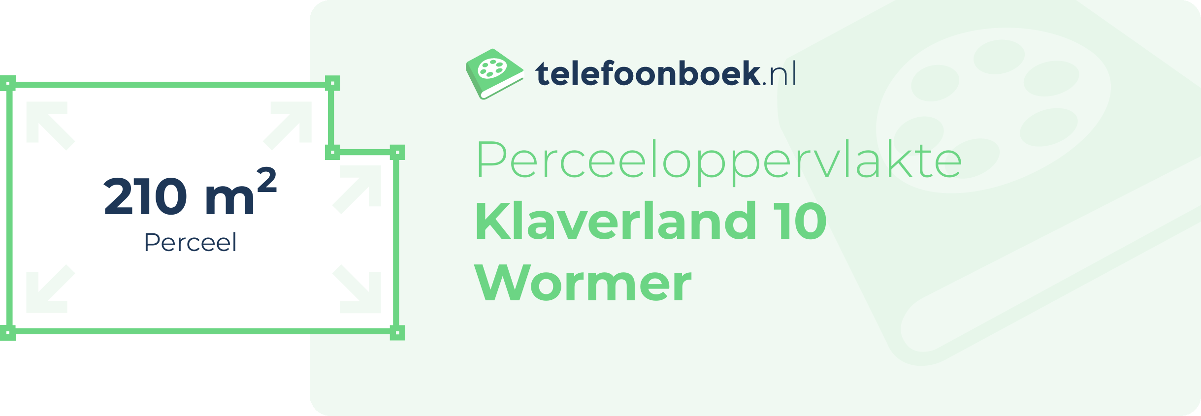 Perceeloppervlakte Klaverland 10 Wormer