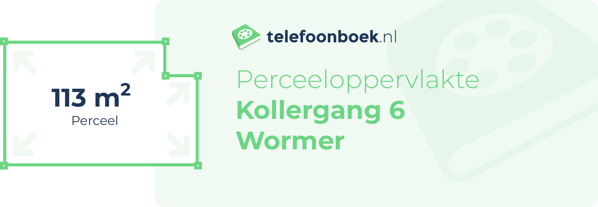 Perceeloppervlakte Kollergang 6 Wormer