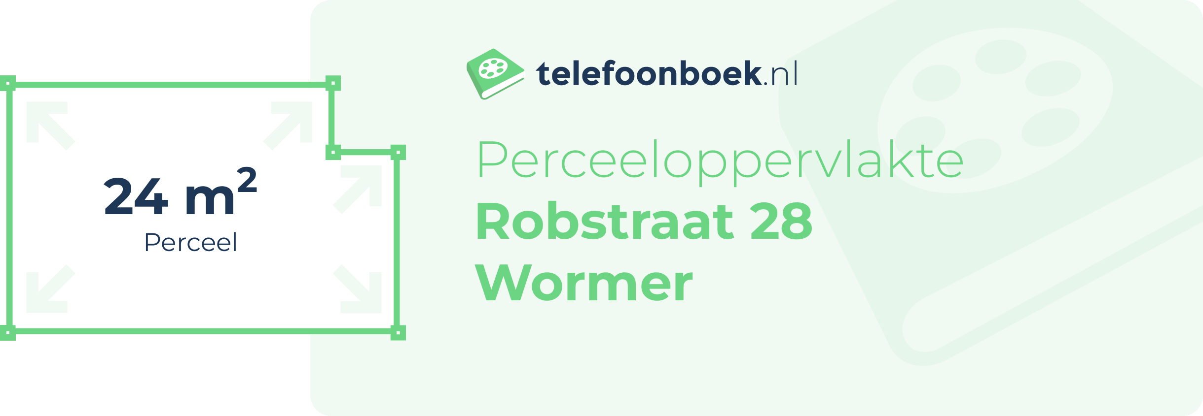 Perceeloppervlakte Robstraat 28 Wormer