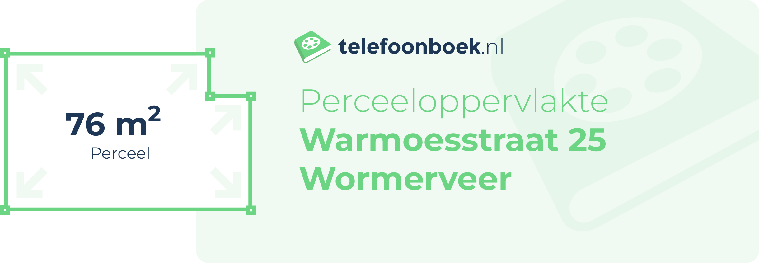 Perceeloppervlakte Warmoesstraat 25 Wormerveer