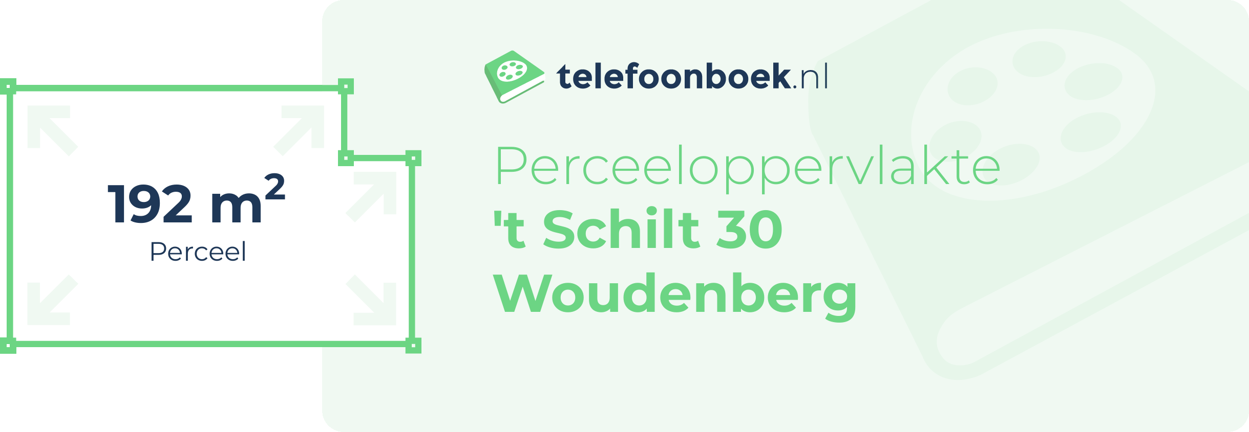 Perceeloppervlakte 't Schilt 30 Woudenberg