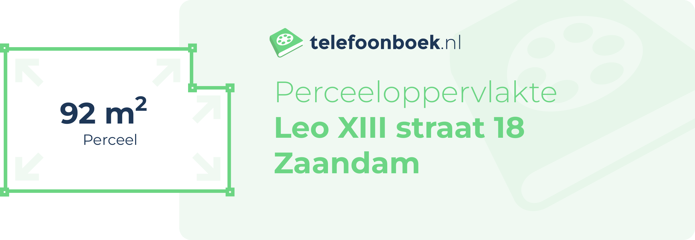 Perceeloppervlakte Leo XIII Straat 18 Zaandam