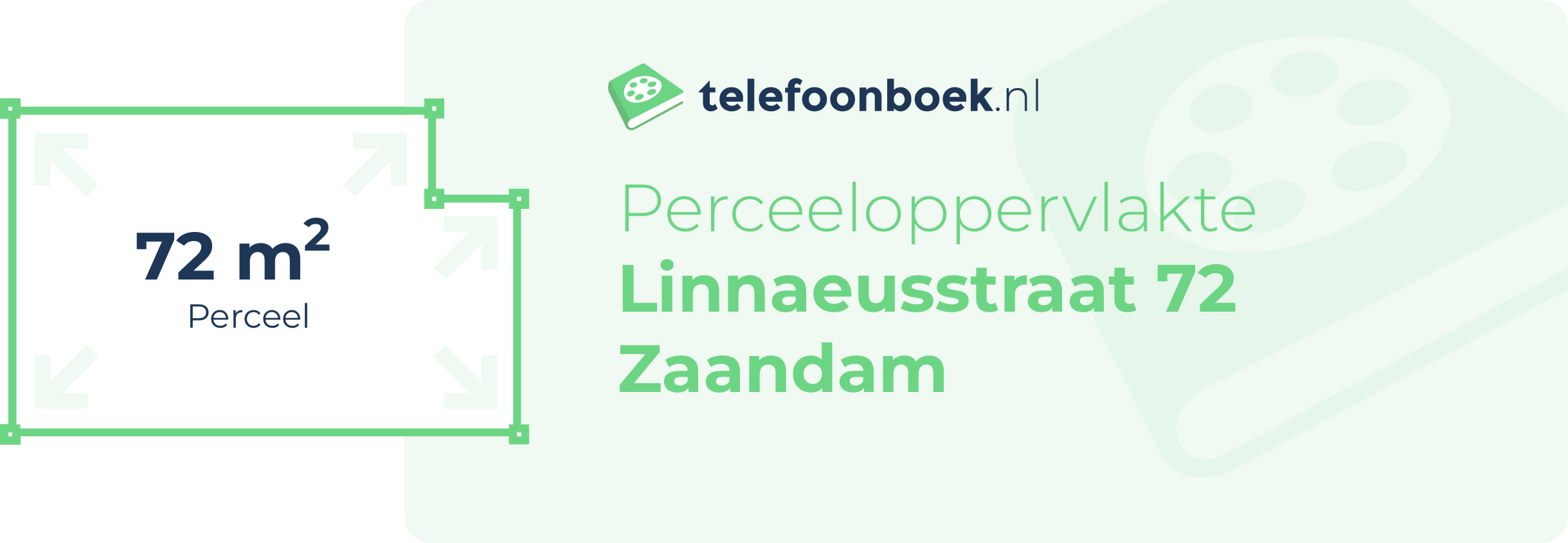 Perceeloppervlakte Linnaeusstraat 72 Zaandam