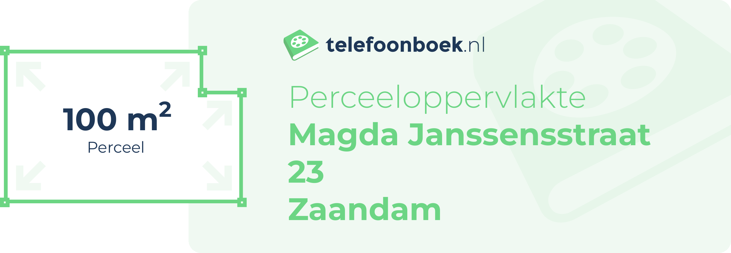 Perceeloppervlakte Magda Janssensstraat 23 Zaandam