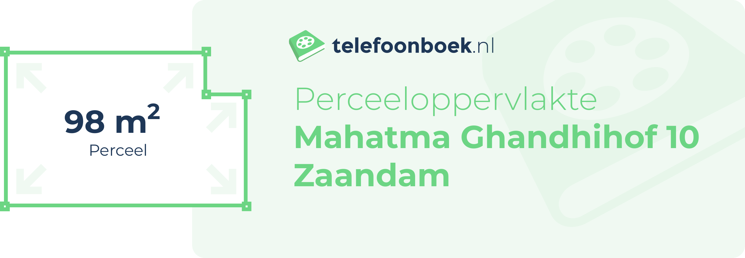 Perceeloppervlakte Mahatma Ghandhihof 10 Zaandam