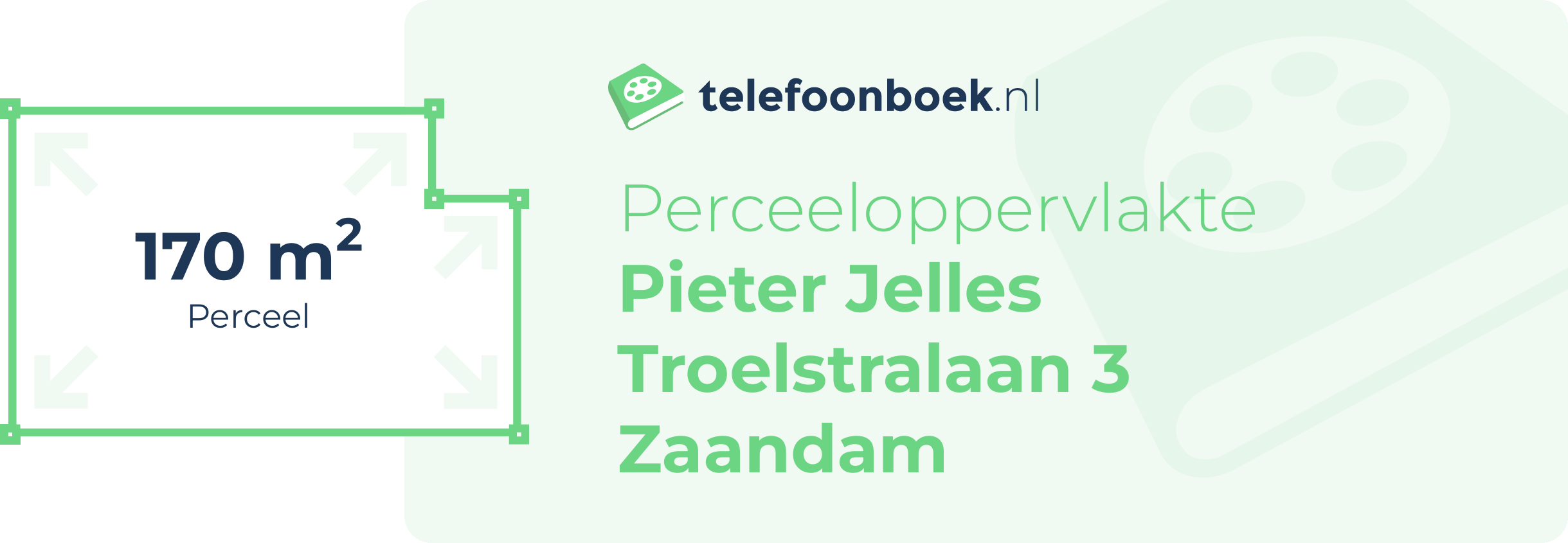 Perceeloppervlakte Pieter Jelles Troelstralaan 3 Zaandam