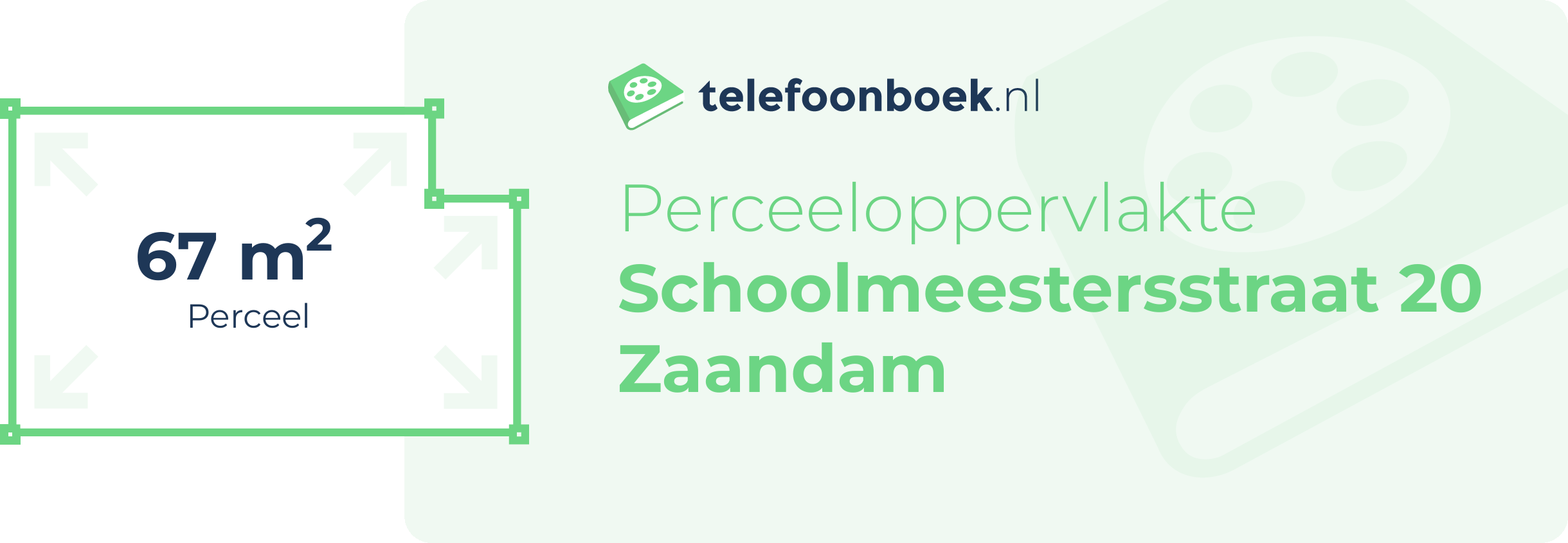 Perceeloppervlakte Schoolmeestersstraat 20 Zaandam