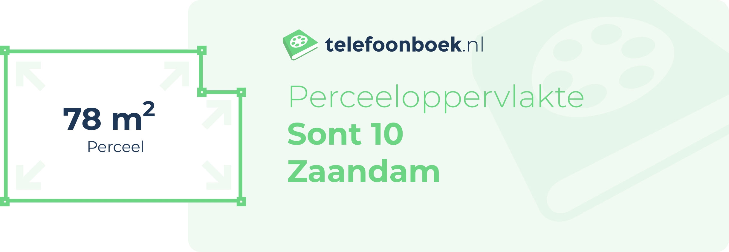 Perceeloppervlakte Sont 10 Zaandam