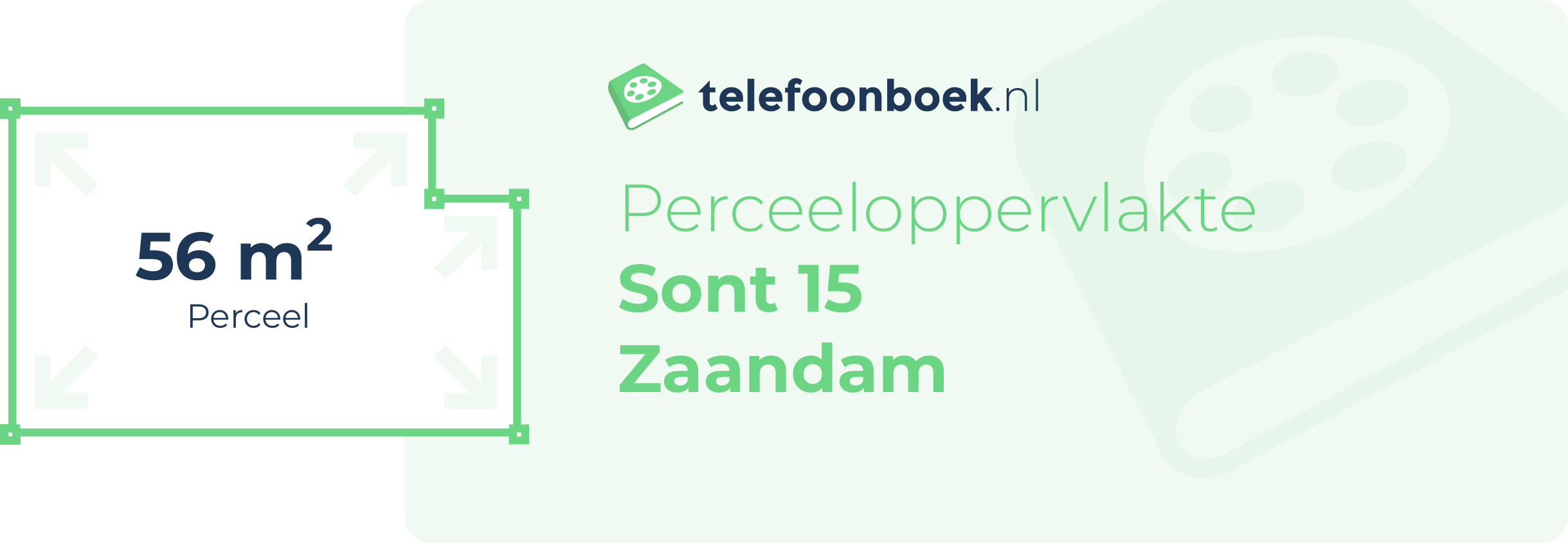 Perceeloppervlakte Sont 15 Zaandam