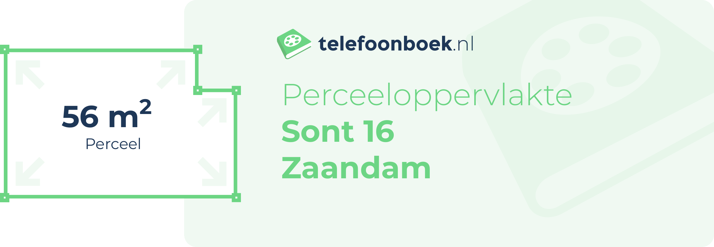 Perceeloppervlakte Sont 16 Zaandam