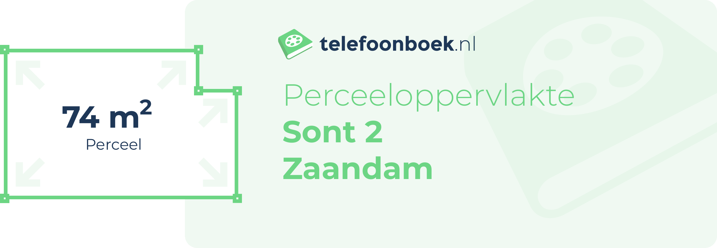 Perceeloppervlakte Sont 2 Zaandam