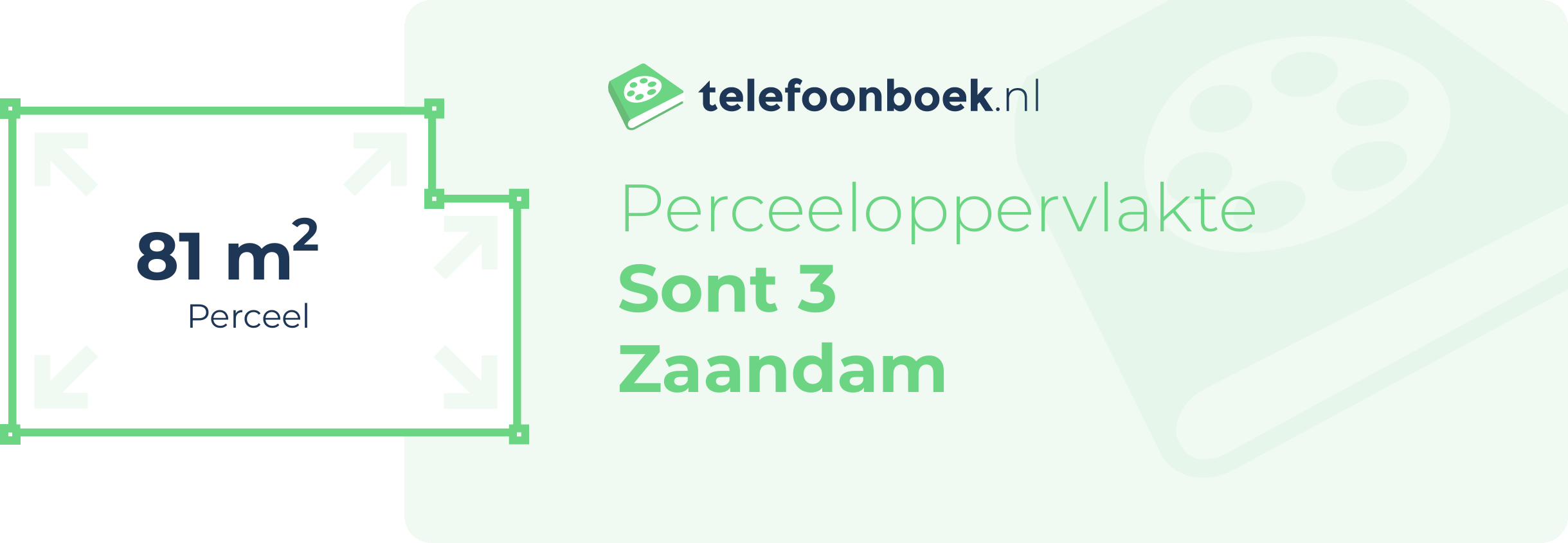 Perceeloppervlakte Sont 3 Zaandam