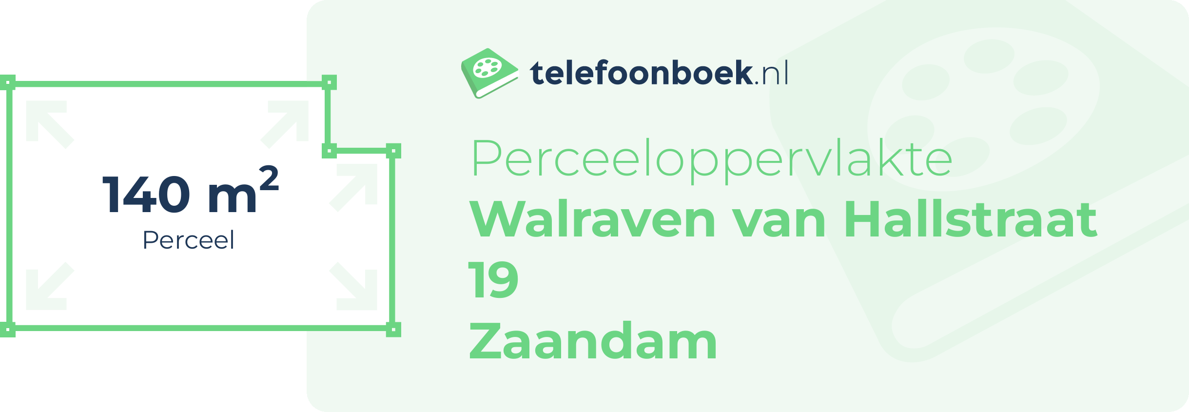 Perceeloppervlakte Walraven Van Hallstraat 19 Zaandam