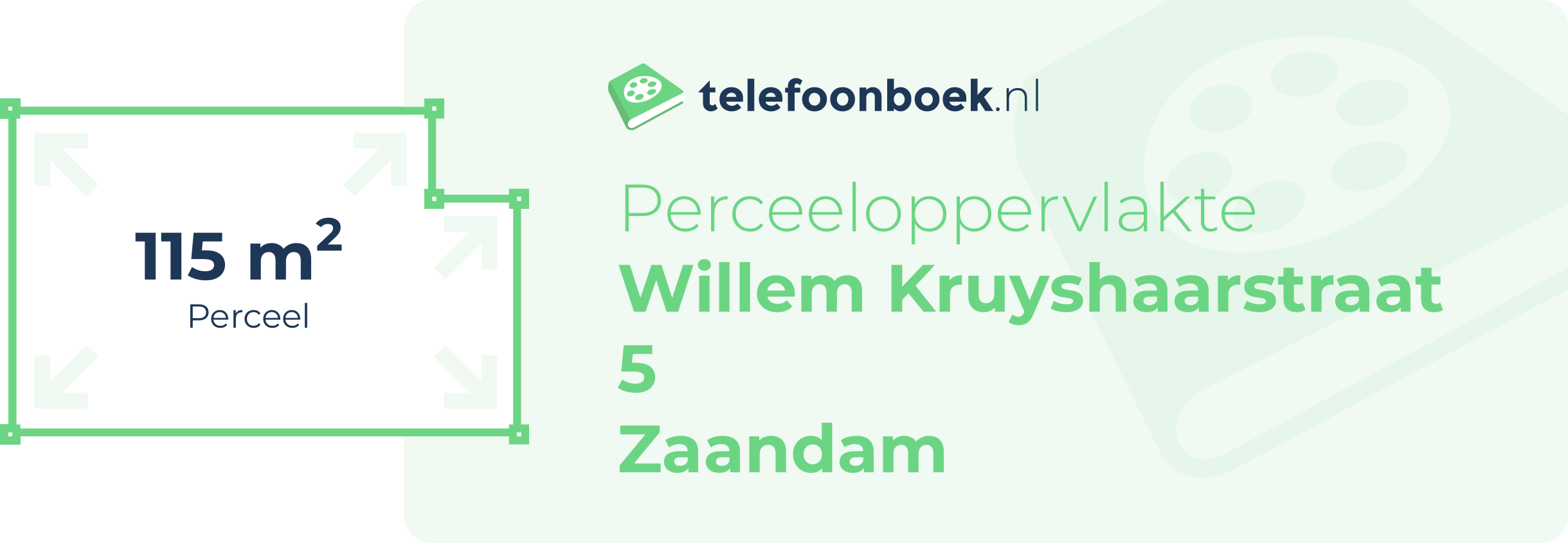 Perceeloppervlakte Willem Kruyshaarstraat 5 Zaandam