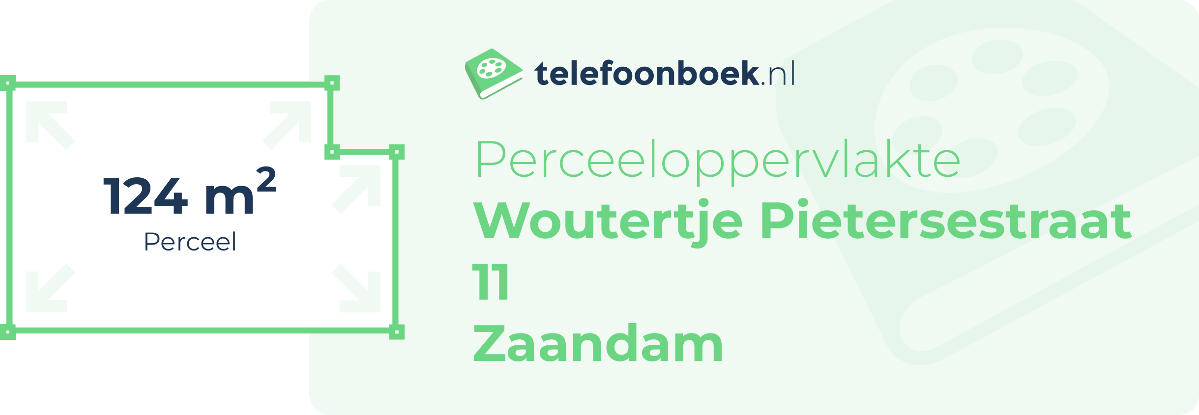 Perceeloppervlakte Woutertje Pietersestraat 11 Zaandam