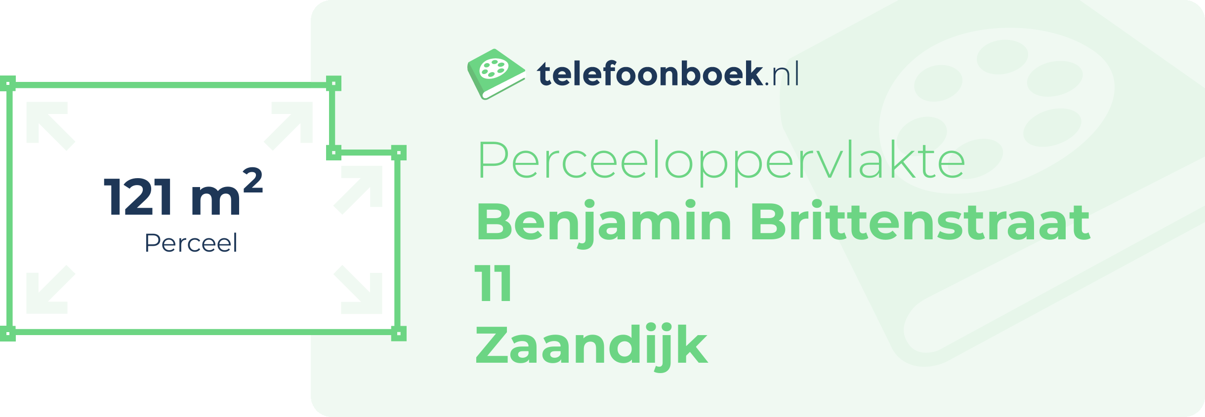 Perceeloppervlakte Benjamin Brittenstraat 11 Zaandijk