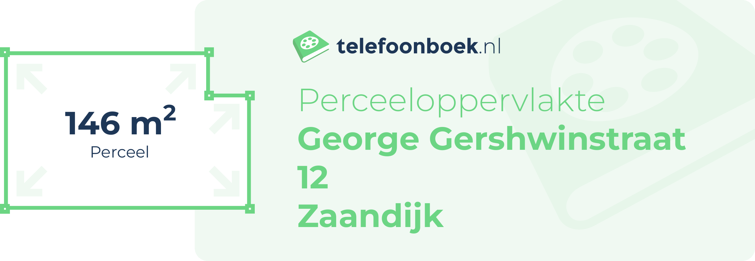 Perceeloppervlakte George Gershwinstraat 12 Zaandijk