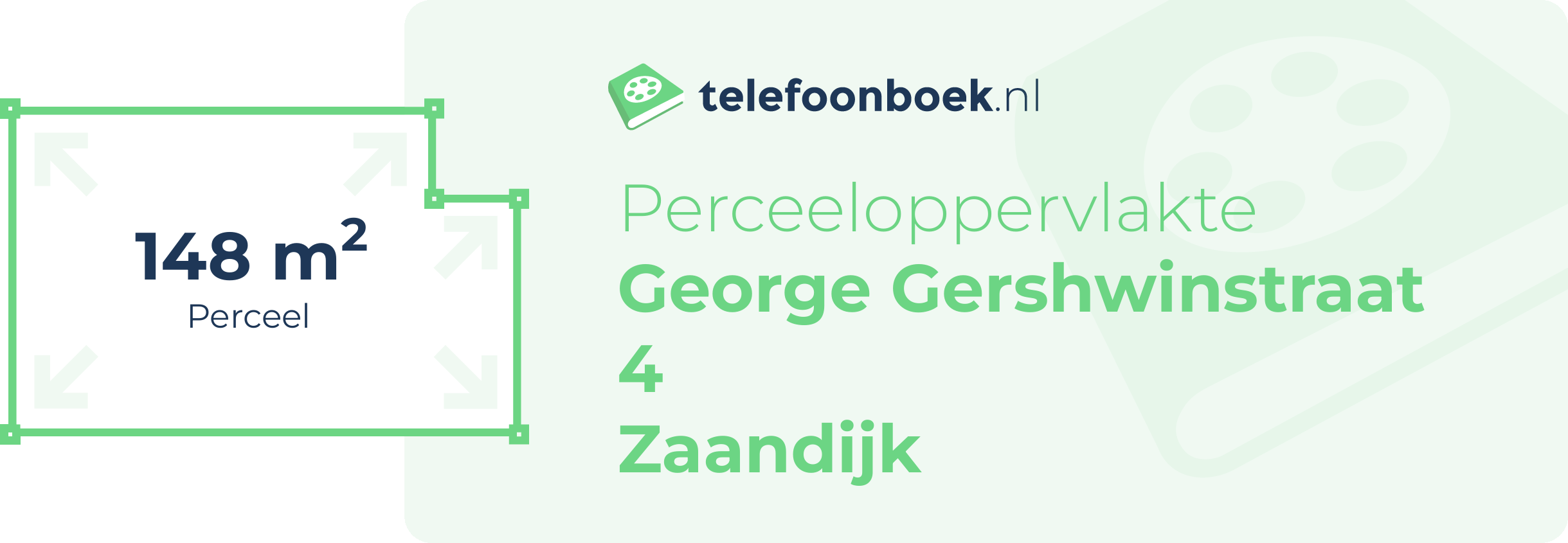 Perceeloppervlakte George Gershwinstraat 4 Zaandijk